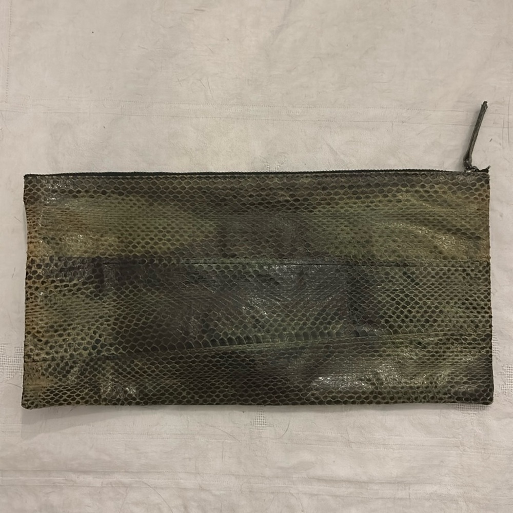 Vintage Berin authentic snakeskin clutch